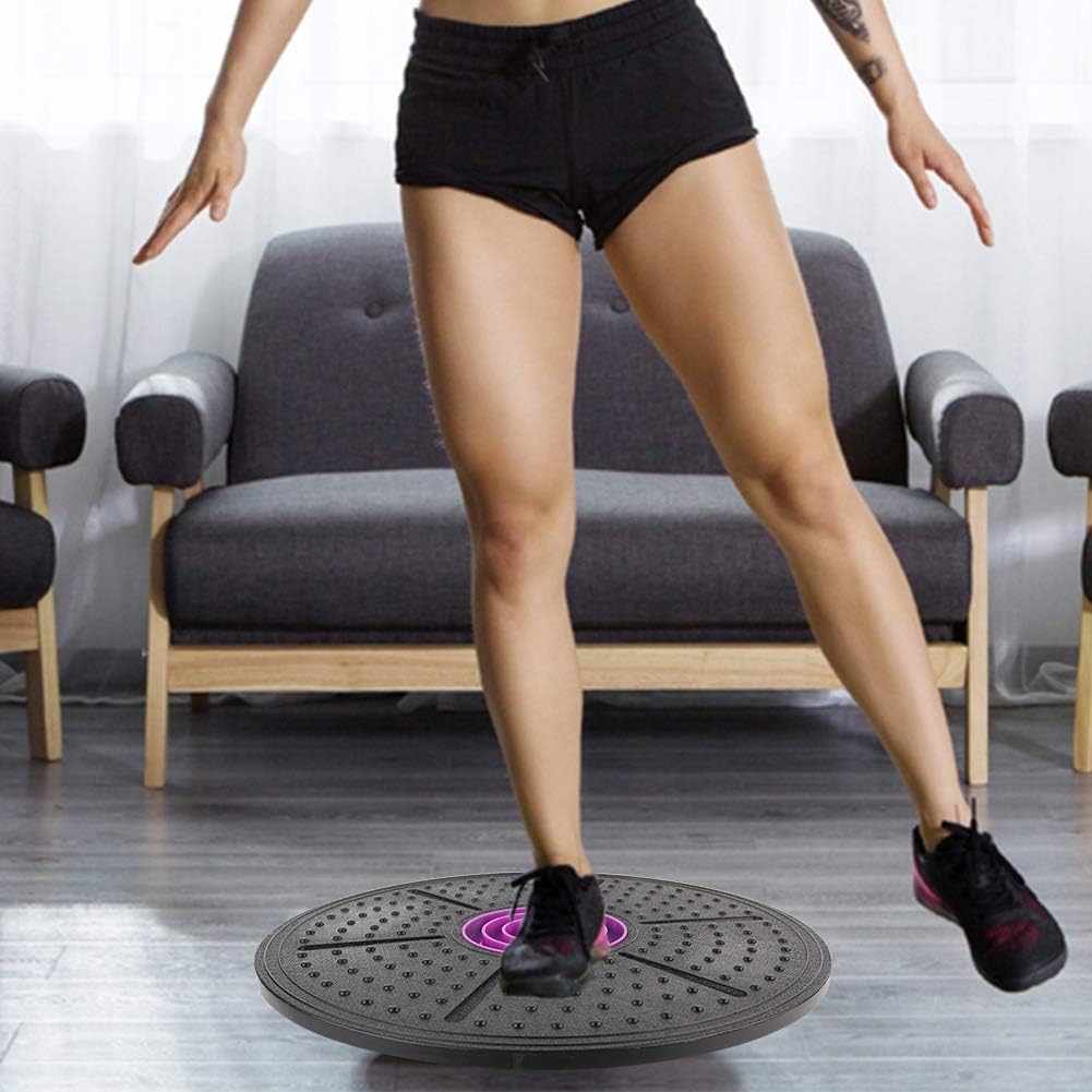 Ejoyous Balance Board, rutschfeste Wackelbrett Lila Labyrinth Balancebrett Gym Fitness Übung Reha-Tr