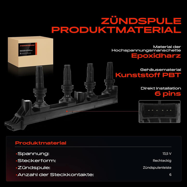 Zündspule für C4 I C5 II C5 III C8 Jumpy 307 308 407 807 Expert 2004-2019 597087