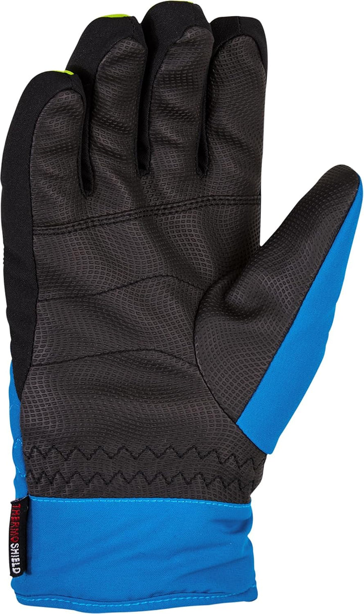Ziener Jungen LABINO AS Ski-Handschuhe/Wintersport | Wasserdicht, Atmungsaktiv 7.5 Persian Blue, 7.5