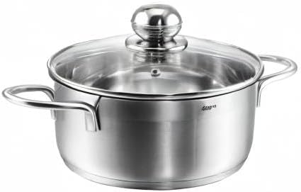 KOPF Bratentopf Josie, Ø 20 cm, Höhe 9 cm, 2 Liter aus Edelstahl, Bratentopf