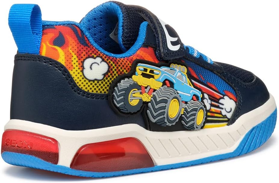 Geox Jungen J Inek Boy E Sneakers 33 EU Navy Lt Blue, 33 EU Navy Lt Blue