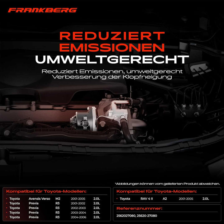 AGR-Ventil 6-Polig für Avensis Verso M2 Previa R3 RAV 4 II A2 2.0L Diesel 2001-2006 25620-27080