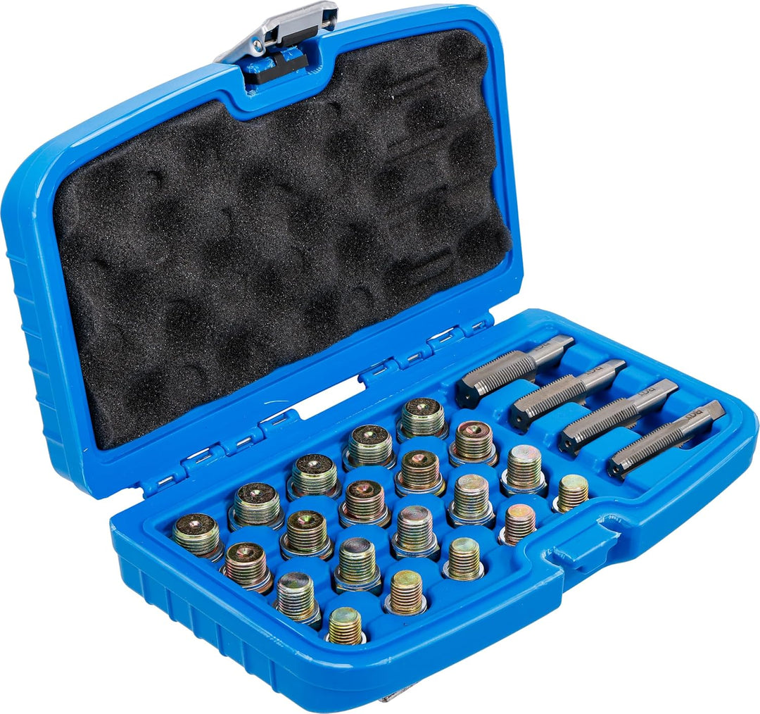 BGS 126 | Reparatursatz für Öl-Ablass-Gewinde | 64-tlg. Reparatursatz | 64-tlg., Reparatursatz | 64-