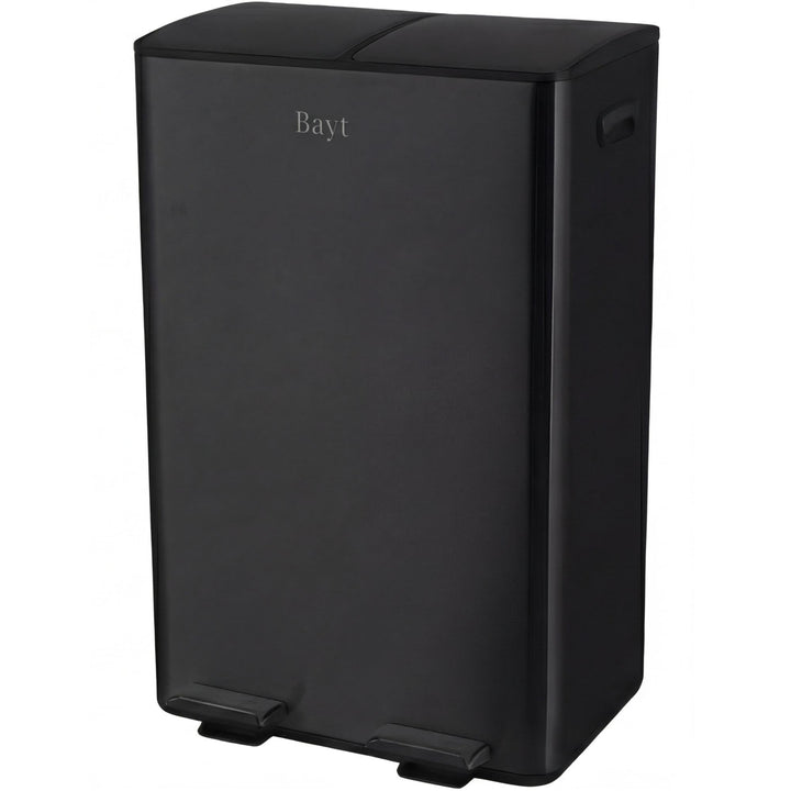Bayt Abfalleimer - Abfalleimer 60 Liter (2x30) - Mülleimer 60 Liter - Treteimer - Mülleimer Abfalltr