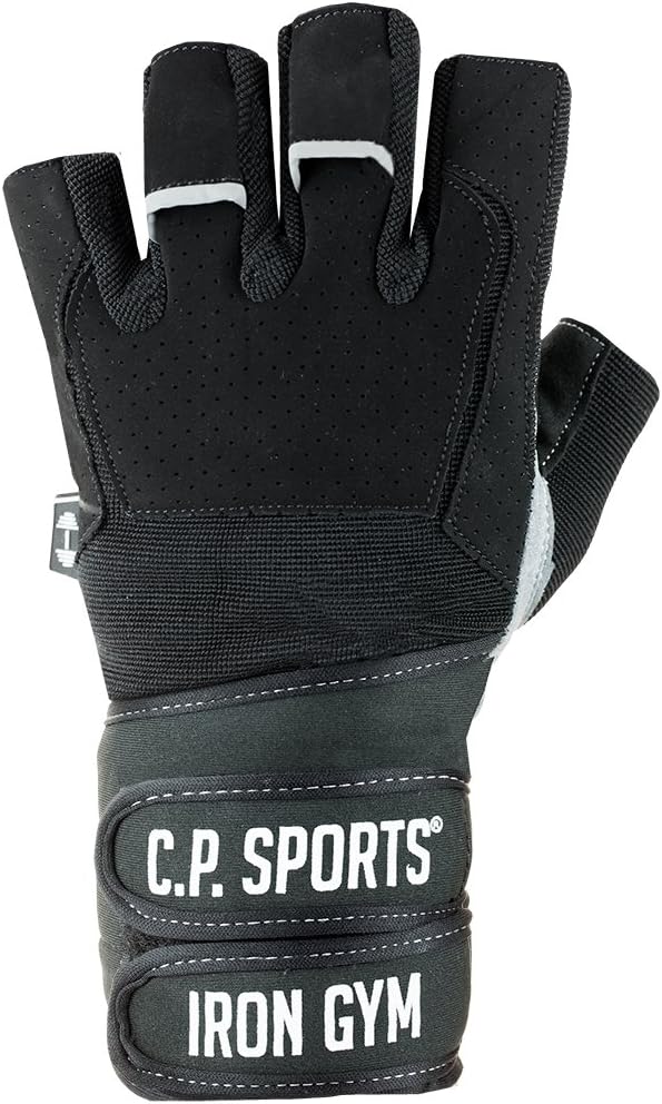 C.P. Sports Profi-Gym-Doppelbandagen-Handschuh, Fitnesshandschuh, Trainingshandschuh, Bodybuilding H