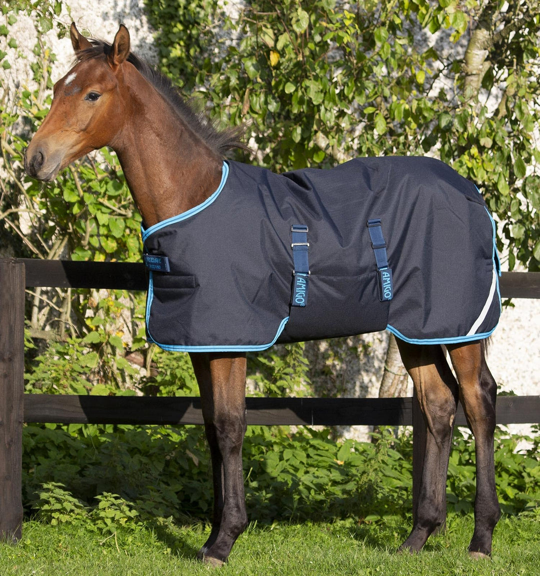 Horseware Outdoor-Decke für Pferde Amigo Foal Rug Marineblau/Blau 106 - 122 (85), Marineblau/Blau 10