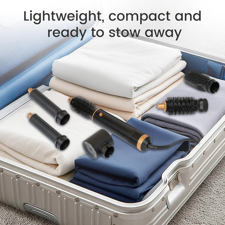 5 in 1 Air Styler 1000W Set, Hairstyle mit Rundbürstenföhn Haarstyler Warmluftbürste Föhn Lockenstab