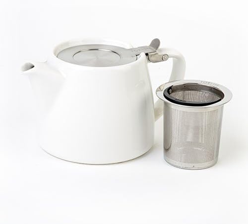Forlife Porzellan Teekanne "Stump", weiss, 0.5L, Weiss