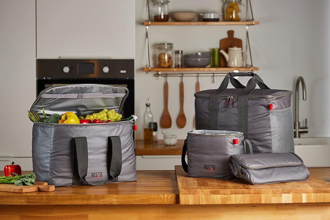 RESTO Bequeme Faltbare Kühltasche 5,5 L, 11L, 23L, 30L – Lunchbox für Damen & Herren, Getränke & Spe