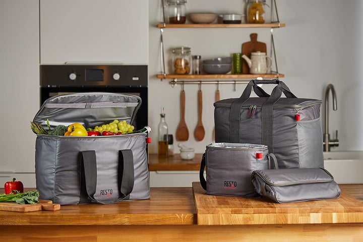 RESTO Bequeme Faltbare Kühltasche 5,5 L, 11L, 23L, 30L – Lunchbox für Damen & Herren, Getränke & Spe