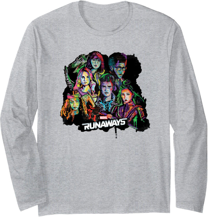 Marvel Runaways Group Shot Langarmshirt