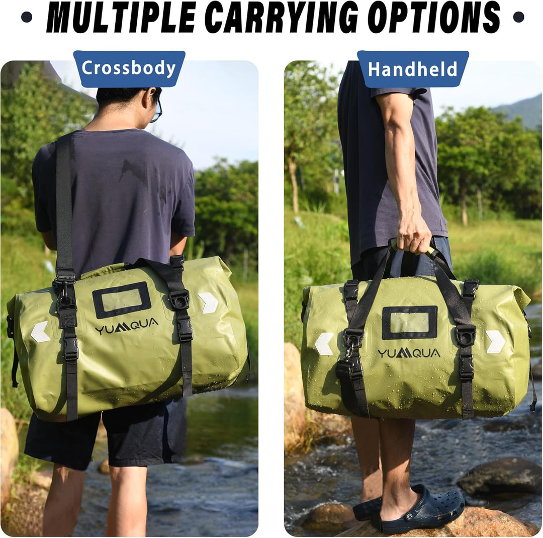 YUMQUA wasserdichte Duffle Bag, grosse Wasserfeste Reisetasche Sporttasche Duffel Dry Bag Waterproof