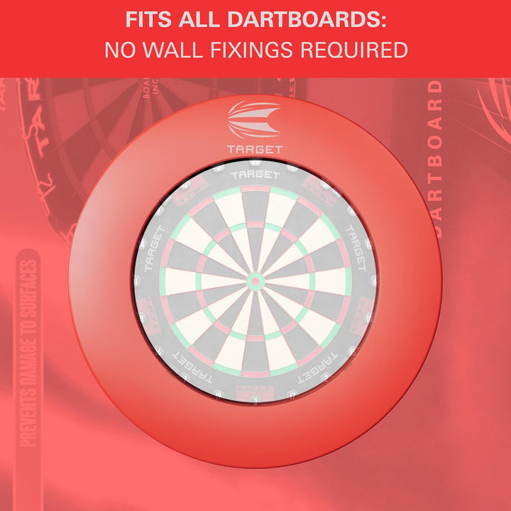 Target Darts Pro Tour bedruckter Wandschutz Rot, Rot