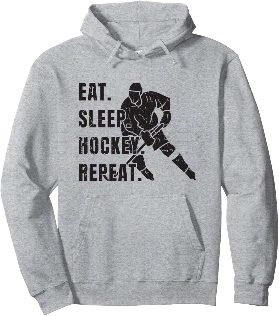 Eishockey Eat Sleep Hockey Repeat Eishockeyspieler Hockey Pullover Hoodie