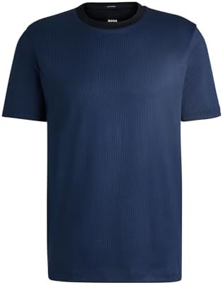 BOSS Herren Plain Short Sleeve Crewneck T-Shirt T-Shirt (1er Pack) XS Dunkelblau404, XS Dunkelblau40