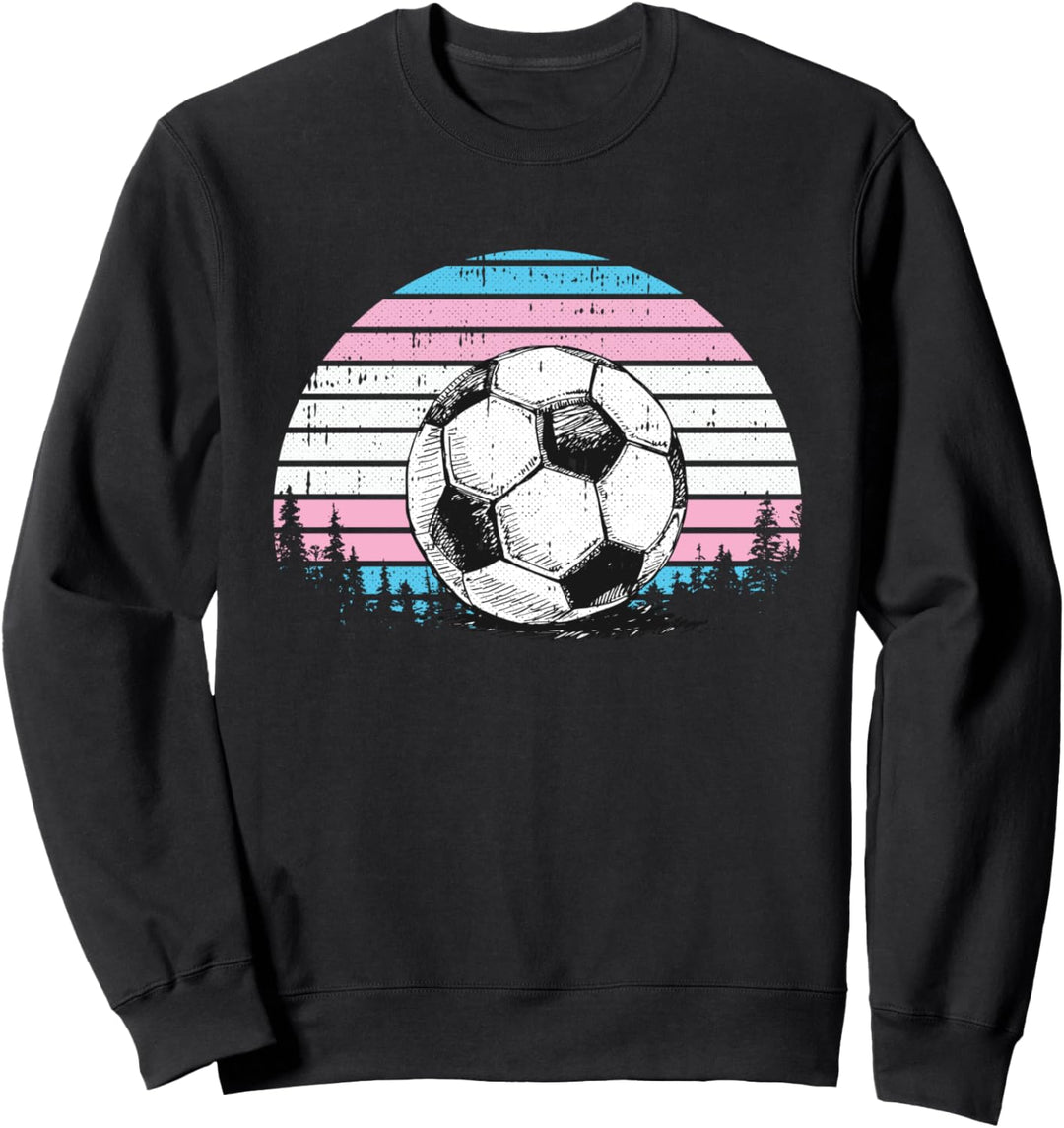 Soccer Ball LGBT-Q Trans-gender Pride Sport Fan Player Ally Sweatshirt