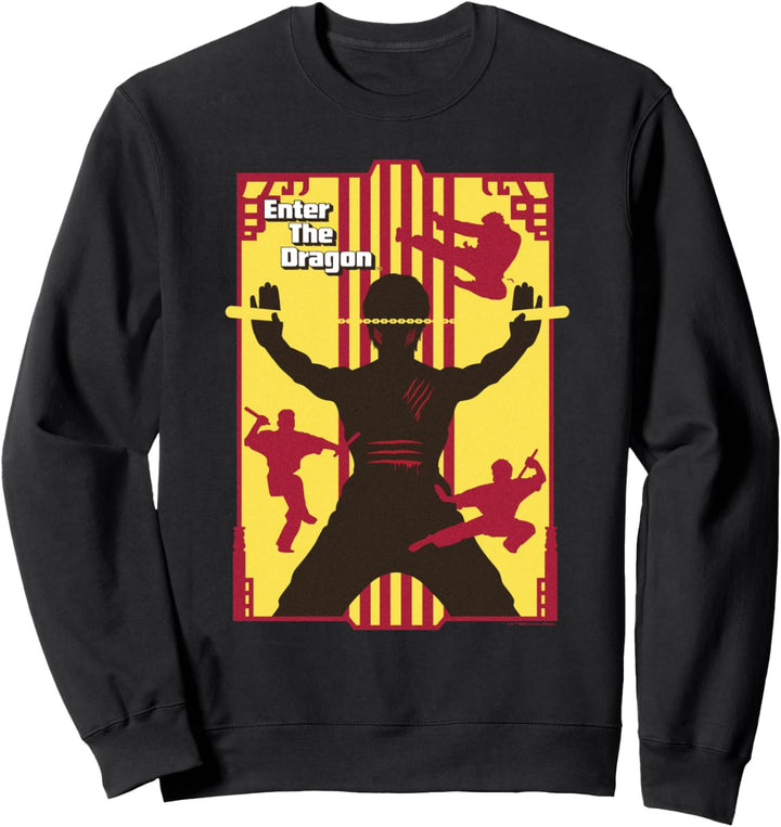 WB 100: Enter The Dragon Poster With Bruce Lee Silhouette Sweatshirt