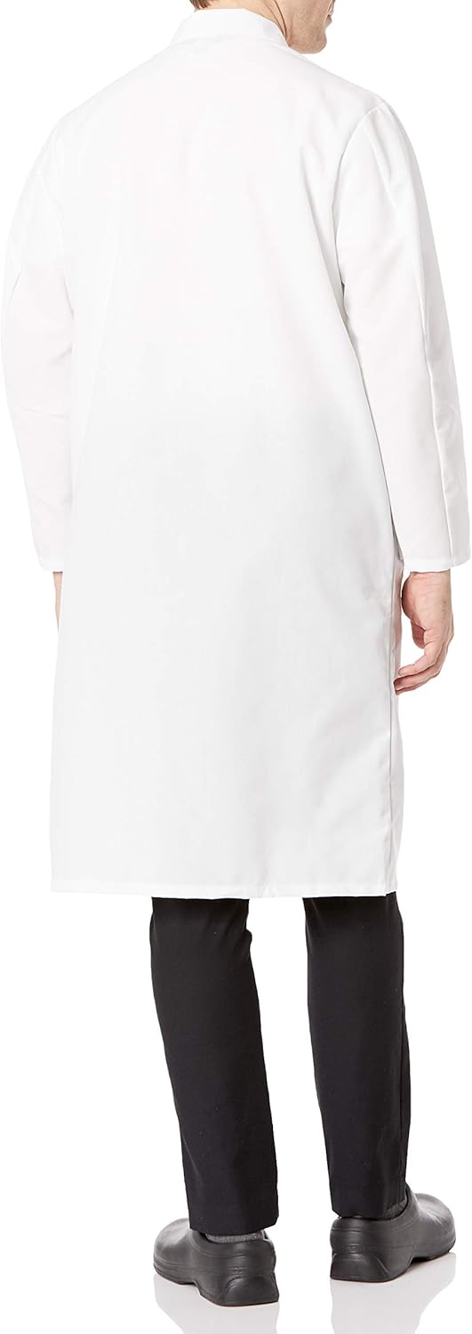Red Kap Herren Snap-front Spun Polyester Butcher Coat Metzgermantel aus Polyester mit Schnappverschl