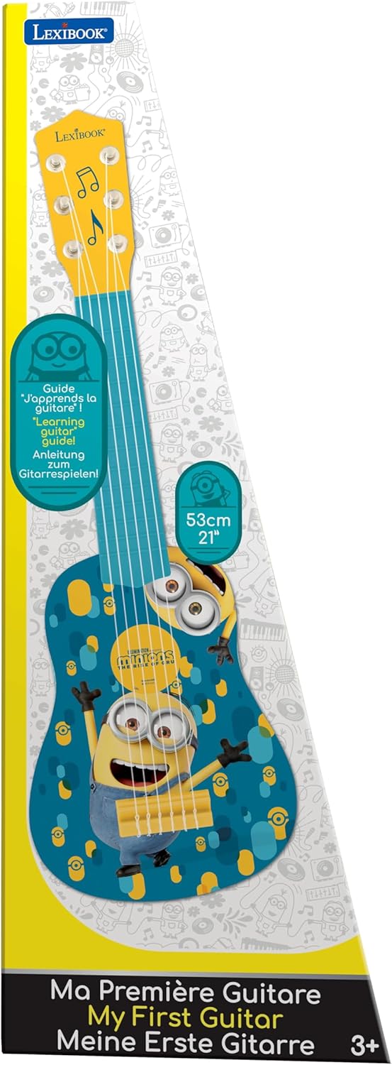 Lexibook Universal Ich - Einfach Unverbesserlich 3 Minions, Meine erste Gitarre, 6 Nylonschnüre, 53