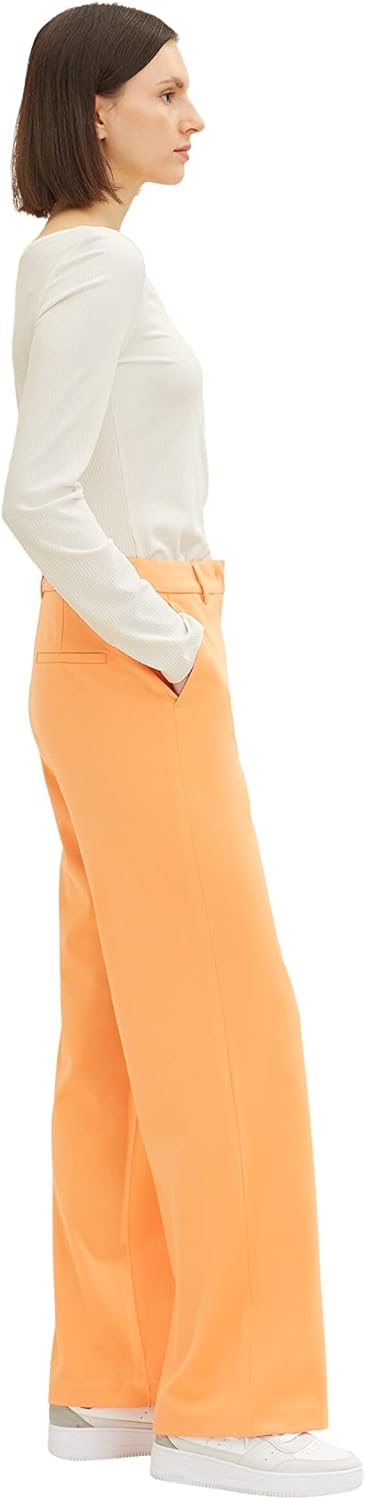 TOM TAILOR Damen Lea Straight Fit Hose 32W / 30L 29751 - Bright Mango Orange, 32W / 30L 29751 - Brig