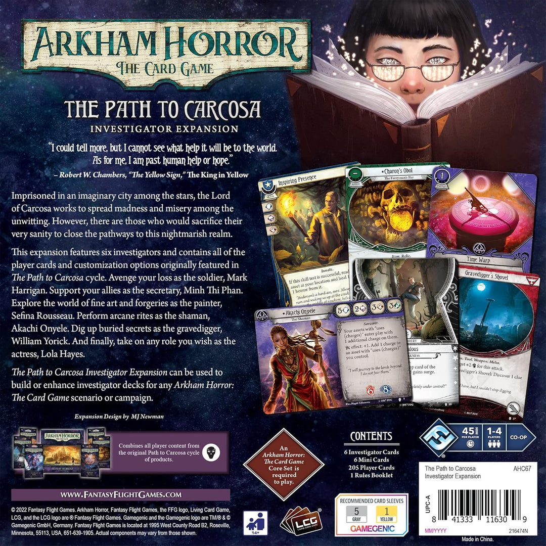 Fantasy Flight Games Arkham Horror: The Card Game: The Path to Carcosa Investigator Expansion, Alter