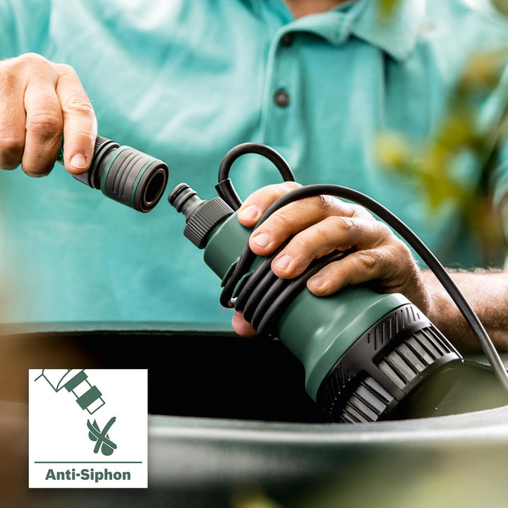 Bosch Home and Garden GardenPump 18V-2000 (BT), Tauchpumpe  | ohne Akku, Classic Grün Aqua Green Tau