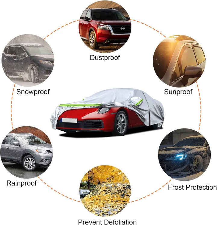 Autoabdeckung Outdoor Wasserdicht Passend für Porsche 911 991 992 996 997 1998-2025, Sommer Vollgara