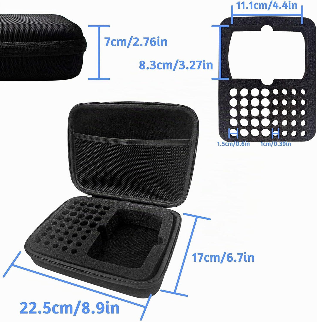 Batterie Aufbewahrungsbox, Tragetasche Batteriebox, Batteriegehäuse mit Netztasche Hält 40+ Batterie