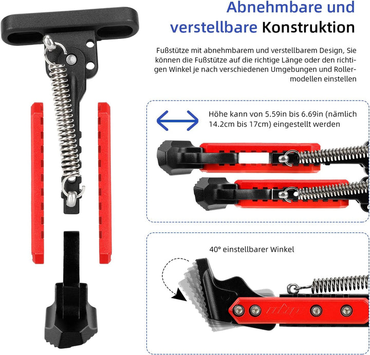 ulip Scooter Kickstand Parken Stand Füsse Unterstützung Ersatzteil Kompatibel für Ninebot Max G30/Ma