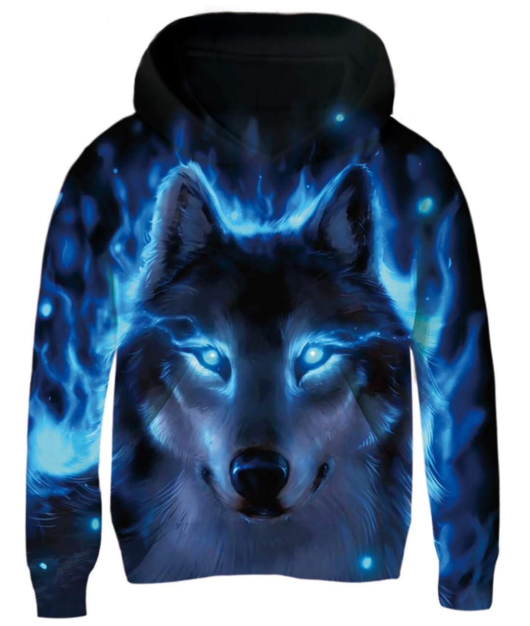 Fanient Pullover Jungen Mädchen 3D Print Fleece Hoodie Kinder Hooded Sweatshirt with Kangaroo Pocket