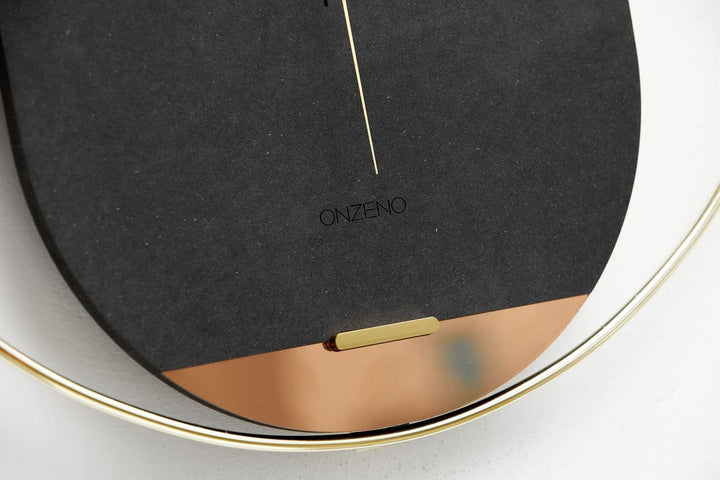 ONZENO Design Wanduhr 'The Dark Sky.' ohne Tickgeräusche