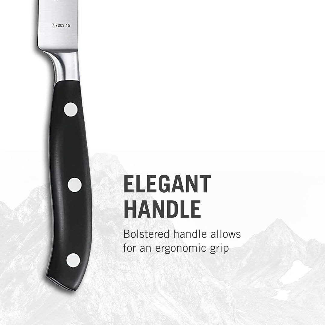 Victorinox, Grand Maître, Profi Tranchiermesser, Extra Scharfe Klinge, gerader Schliff, 15 cm, Robus