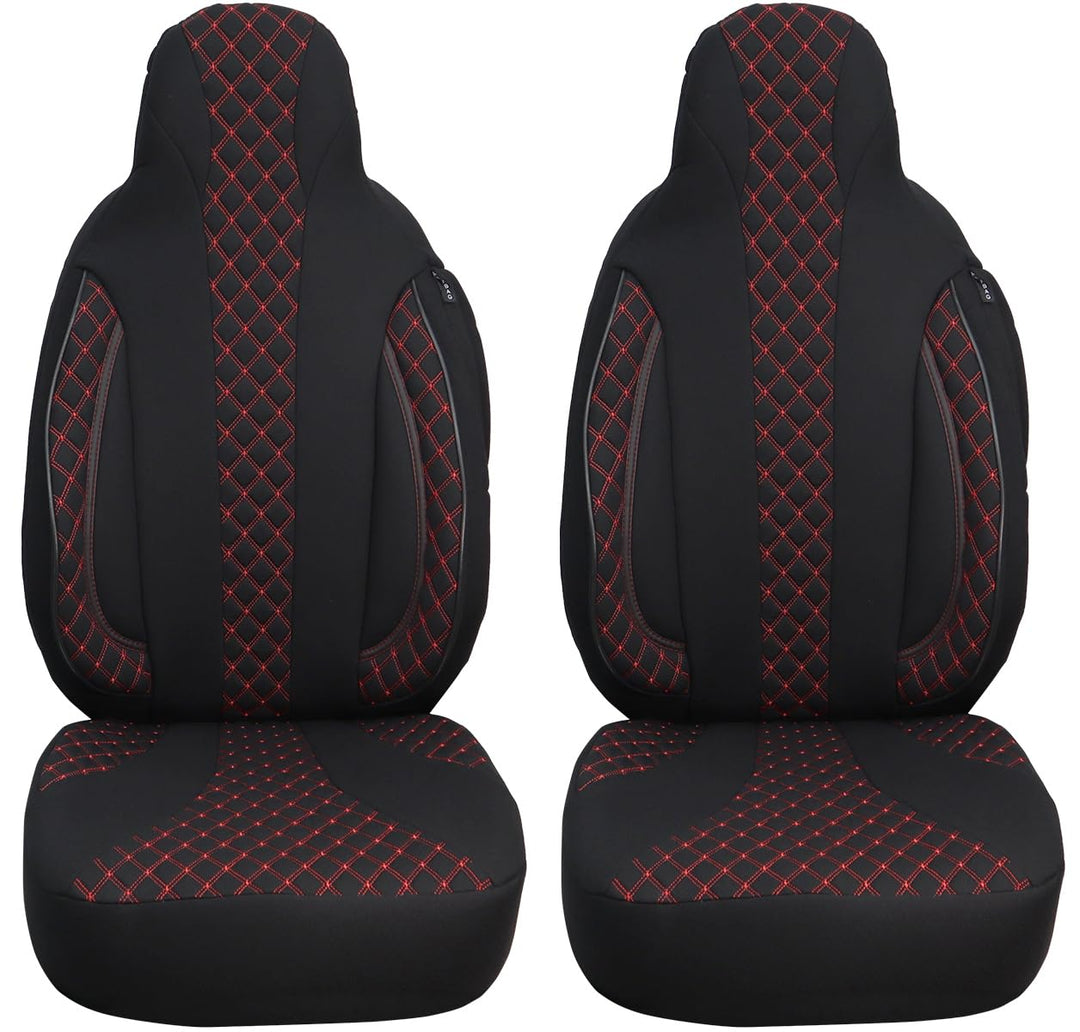 BREMER SITZBEZÜGE Mass Sitzbezüge Schonbezüge für Mercedes GLK X204 PL402 PL402 Schwarz/Rote Naht, P