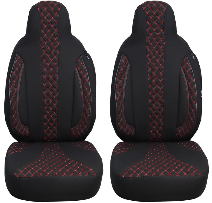 BREMER SITZBEZÜGE Mass Sitzbezüge Schonbezüge für Mercedes GLK X204 PL402 PL402 Schwarz/Rote Naht, P