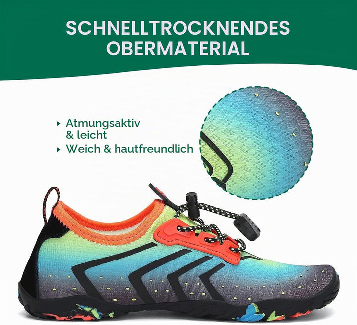 SAGUARO Kinder Badeschuhe rutschfeste Schnell Trocknend Aquaschuhe Gr.24-36 25 EU St 1 Blau A, 25 EU