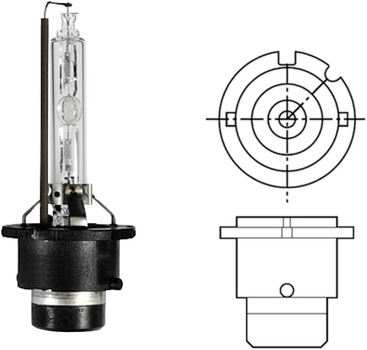 HELLA - Glühlampe - D2S - White light - 24/12V - 35W - 5000K - Sockelausführung: P32d-2/Pk32d-2 - 8G