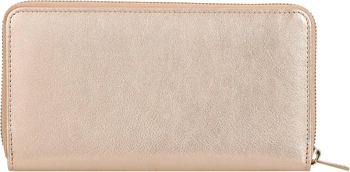 DUDU Grosse Bunte Damenbrieftasche RFID in echtem Leder mit Rundum - Reissverschluss Ballerina, Ball