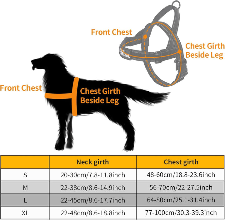 Hundegeschirr Verstellbar für Kleine Mittlere Grosse Hunde, Reflektierend Ausbruchsicher Ohne Zug, H