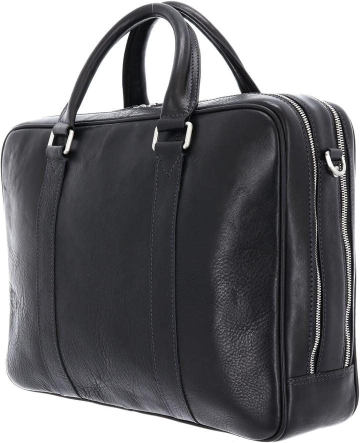 Leonhard Heyden Bergamo RV-Aktenmappe 40 cm schwarz, Schwarz