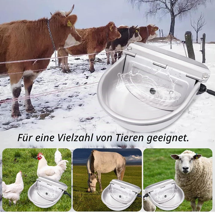 Pferdetränke Beheizbar Tränkebecken Pferd Beheizter Frostsicher Pferdetränke,mit Verstellbaren Schwi