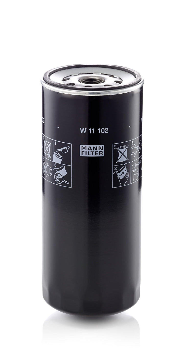 MANN-FILTER W 11 102 - Schmierölwechselfilter Ölfilter – Für Industrie, Land- und Baumaschinen Singl