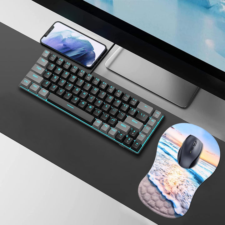 Mauspad mit Handgelenkauflage,Ergonomisches Mousepad zur Linderung von Schmerzen im Karpaltunnel, Me