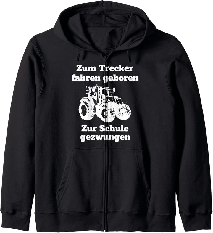 Landwirtschaft Landwirt Trecker Kind Schule Kinder Traktor Kapuzenjacke