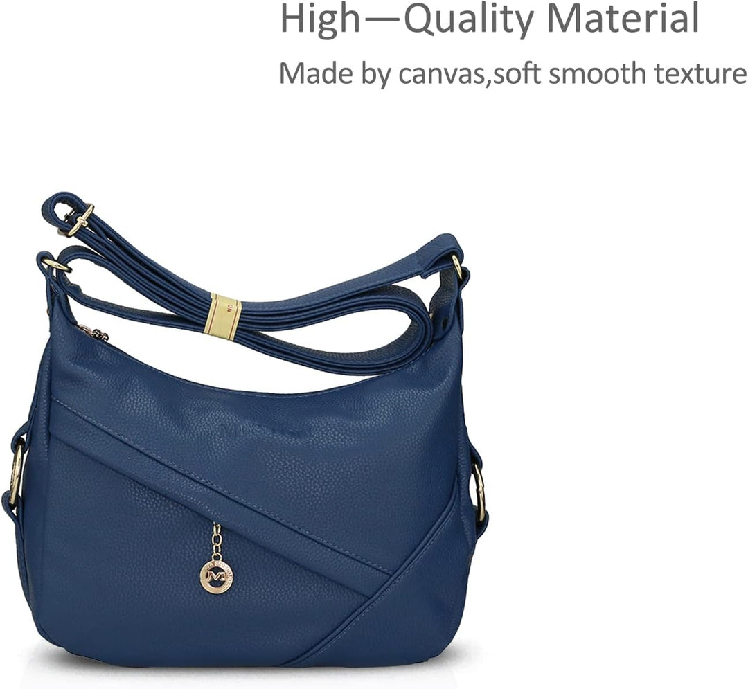 NICOLE & DORIS Damen Schultertasche Weiche Leder Frauen Umhängetasche Handtasche Damen Crossbody Mes