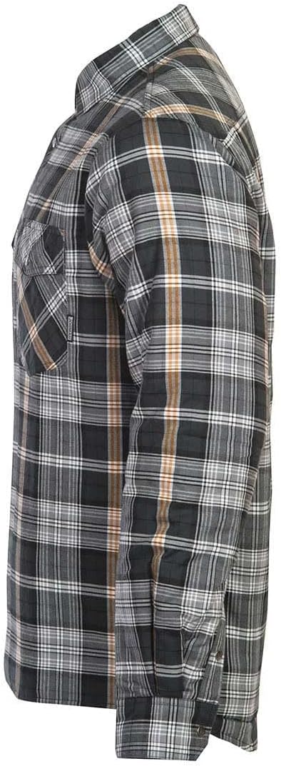 Jobman Flanellhemd gefüttert 5157 Grau Gr. XL Grau XL, Grau XL