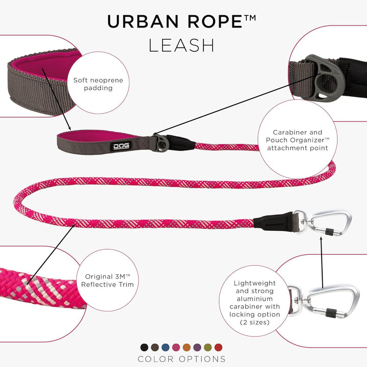 DOG Copenhagen Schleppleine, Urban Rope Leash - Wild Rose Grösse L L Wild Rose, L Wild Rose