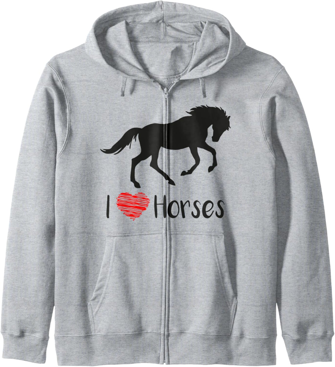 Ich liebe Pferde Esquireian Reiten Kapuzenjacke