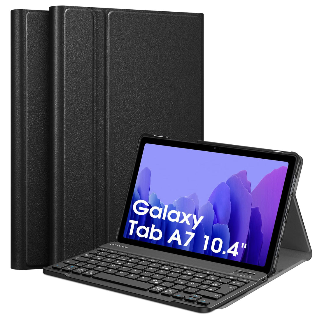 Fintie Tastatur Hülle für Samsung Galaxy Tab A7 10.4 Zoll 2022/2020, Keyboard case mit magnetisch Ab