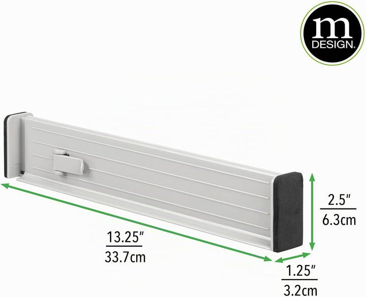 mDesign 4er-Set verstellbarer Schubladeneinsatz – praktischer Schubladen Organizer für Schrank und K