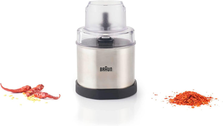 Braun Kaffee- und Gewürzmühlen Aufsatz MQS 270 SI mit EasyClick Plus System - Zubehör für Braun Stab